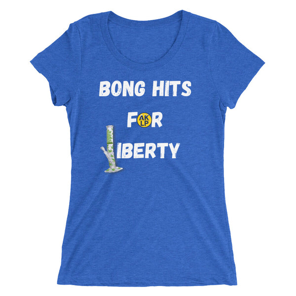 Bong Hits for Liberty Ladies' short sleeve t-shirt - Proud Libertarian - Alaska Libertarian Party