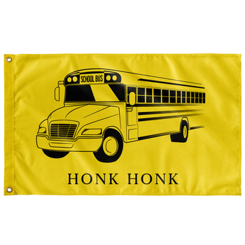 Honk Honk Trucker Protest (don't Tread) Single-Sided Flag - Proud Libertarian - Owluntaryist