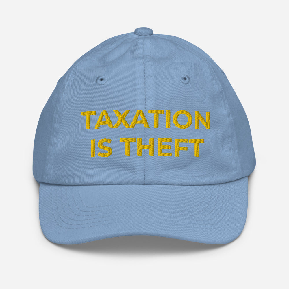 Taxation is Theft Youth baseball cap - Proud Libertarian - Proud Libertarian