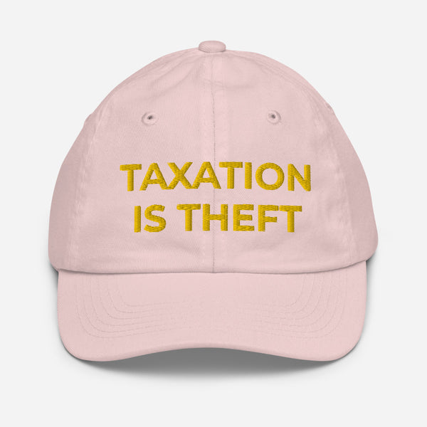 Taxation is Theft Youth baseball cap - Proud Libertarian - Proud Libertarian