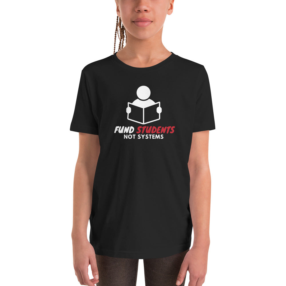 Fund Students not Systems Youth Short Sleeve T-Shirt - Proud Libertarian - The Brian Nichols Show