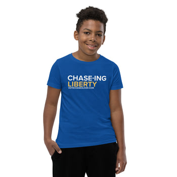 Chase-ing Liberty - Chase Oliver for President Youth Short Sleeve T-Shirt